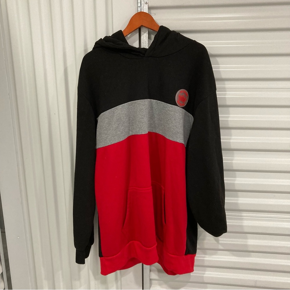One True King Black and Gray Hoodie